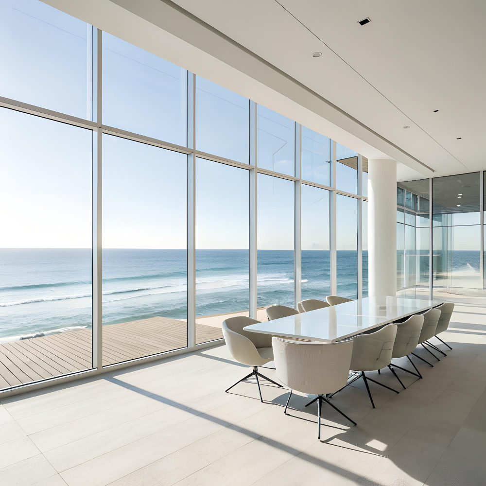 baie vitrée en aluminium en Belgique