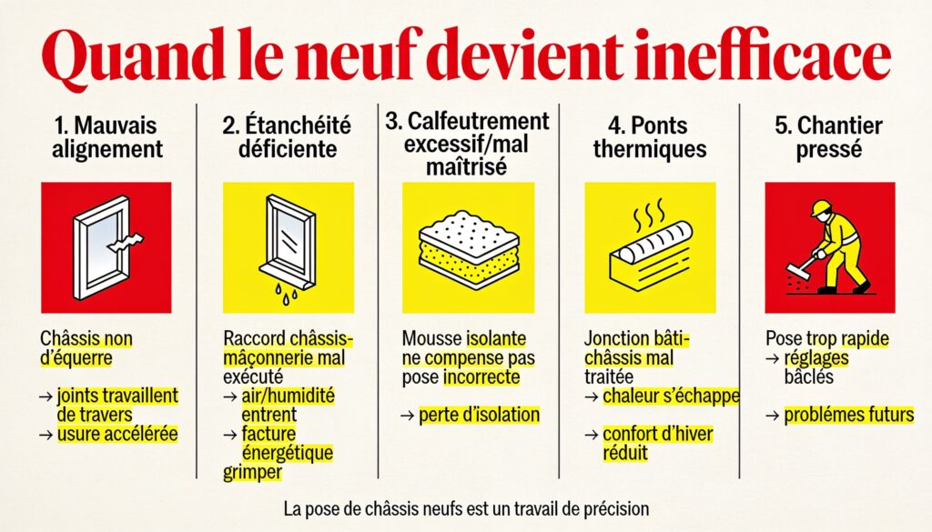 Quand le neuf devient inefficace