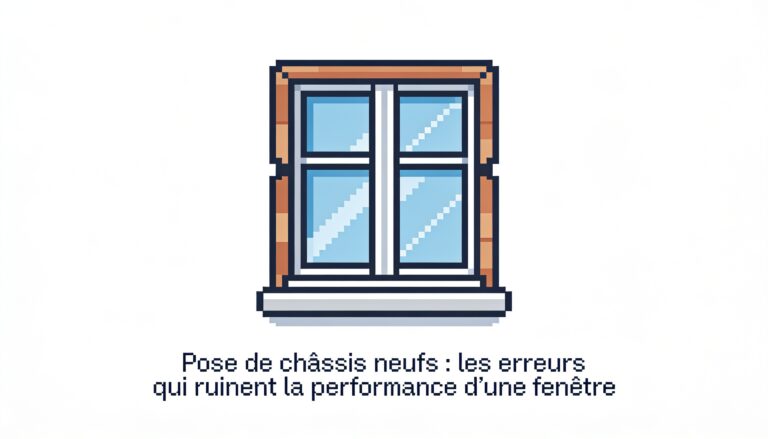 Pose de châssis neufs : les erreurs qui ruinent la performance d’une fenêtre